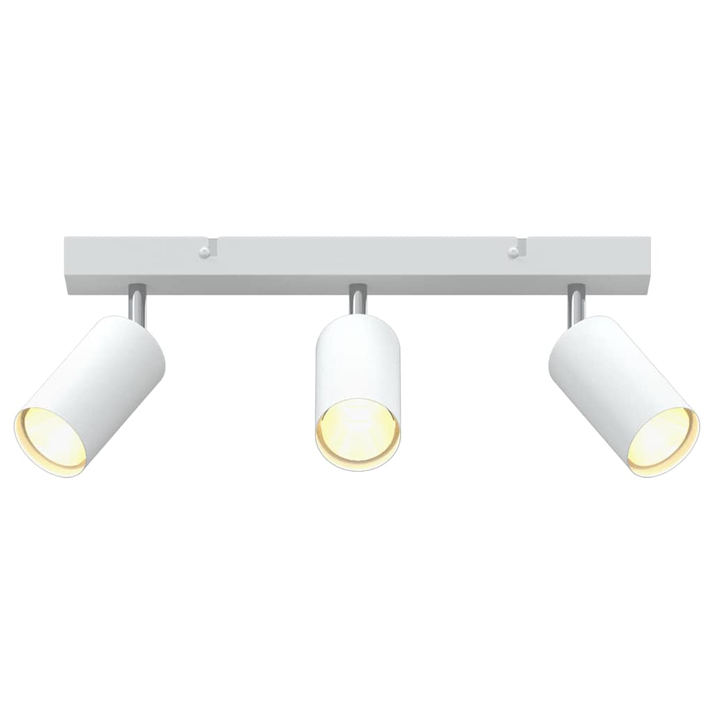 vidaXL Reflektor sufitowy Z reflektorami Biały 38 x 6 x 16 cm Metal