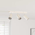 vidaXL Reflektor sufitowy Z reflektorami Nikiel 38 x 6 x 16 cm Metal