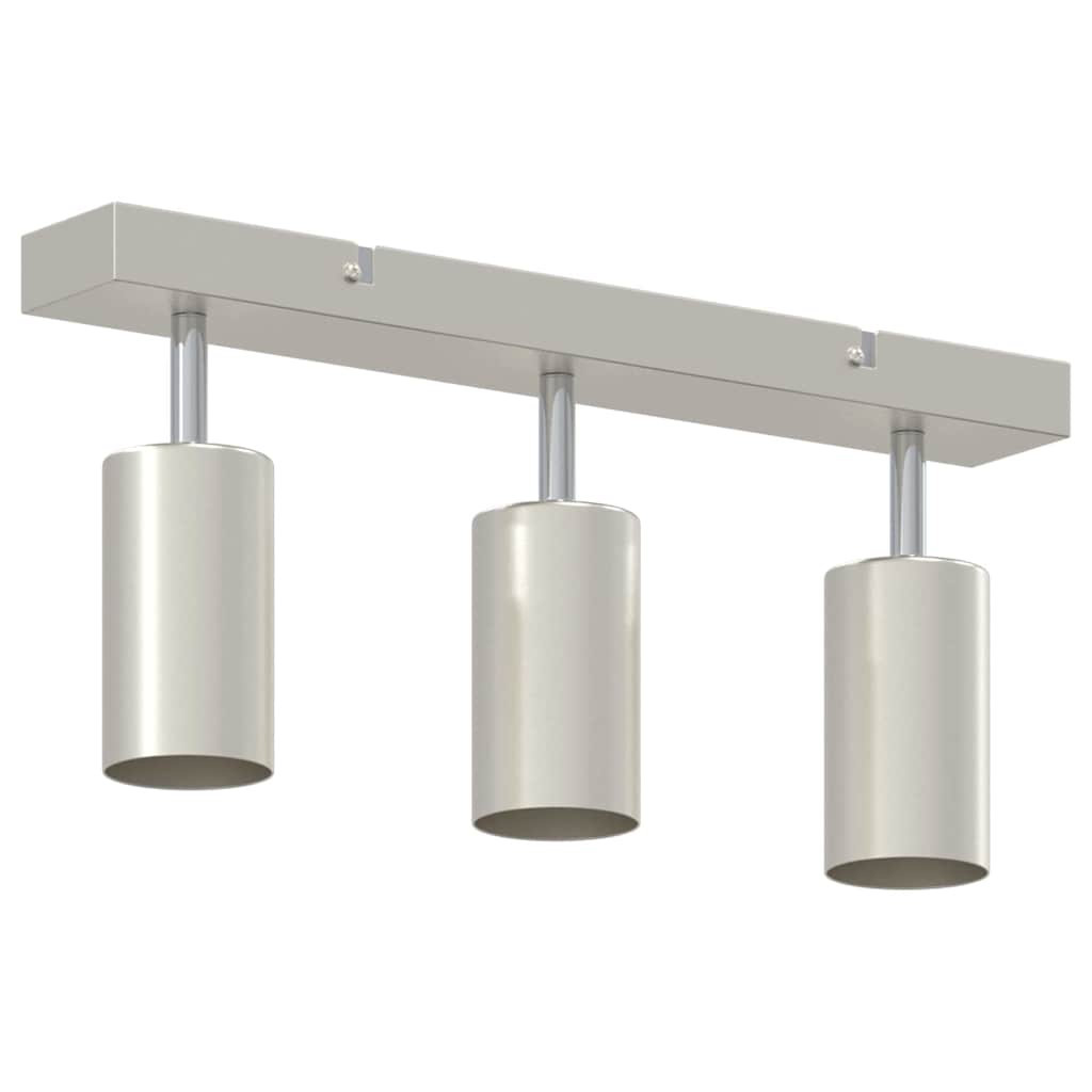 vidaXL Reflektor sufitowy Z reflektorami Nikiel 38 x 6 x 16 cm Metal