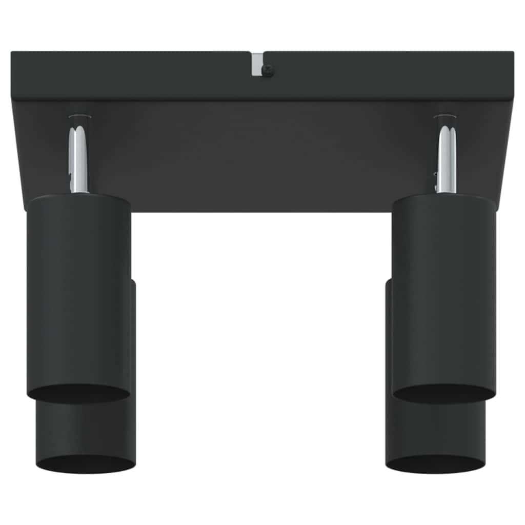 vidaXL Reflektor sufitowy Z reflektorami Czarny 26 x 26 x 16 cm Metal