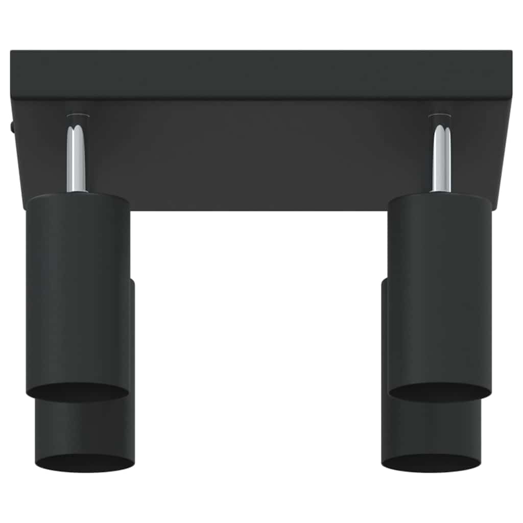 vidaXL Reflektor sufitowy Z reflektorami Czarny 26 x 26 x 16 cm Metal