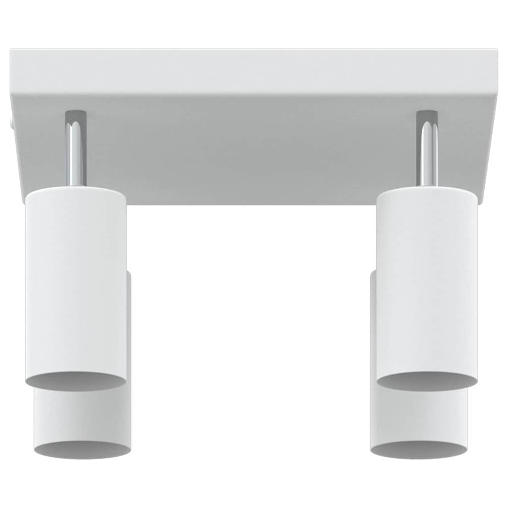 vidaXL Reflektor sufitowy Z reflektorami Biały 26 x 26 x 16 cm Metal