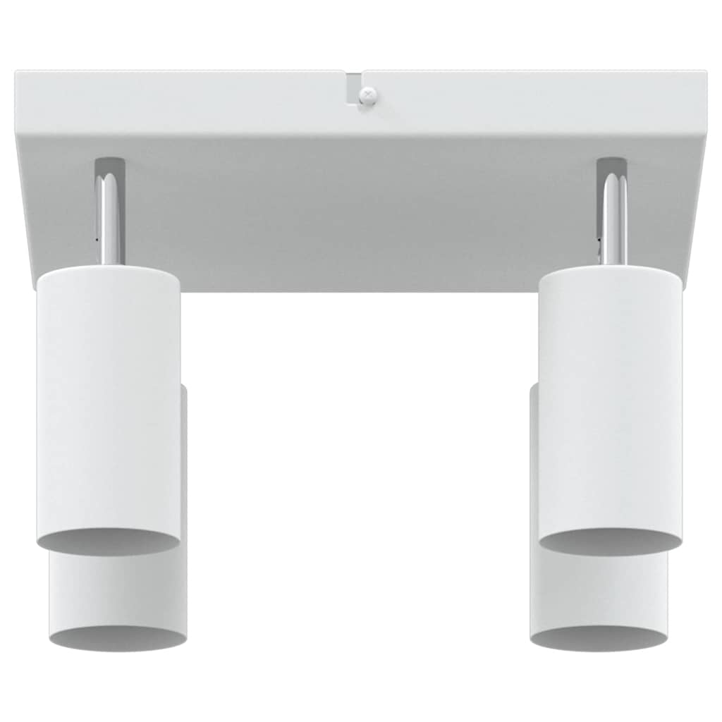 vidaXL Reflektor sufitowy Z reflektorami Biały 26 x 26 x 16 cm Metal