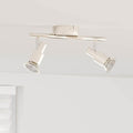 vidaXL Reflektor sufitowy Z reflektorami Nikiel 25,5 x 8 x 11 cm Stal
