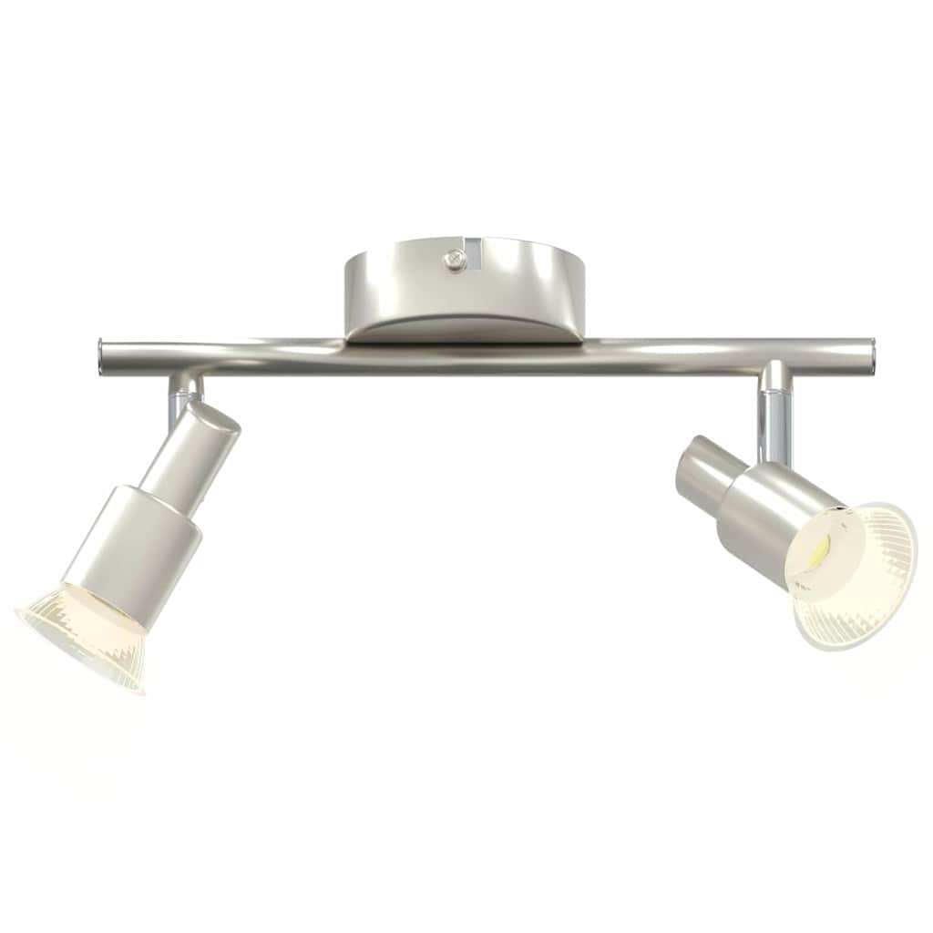 vidaXL Reflektor sufitowy Z reflektorami Nikiel 25,5 x 8 x 11 cm Stal
