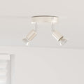 vidaXL Reflektor sufitowy Z reflektorami Nikiel 12 x 8 cm Stal