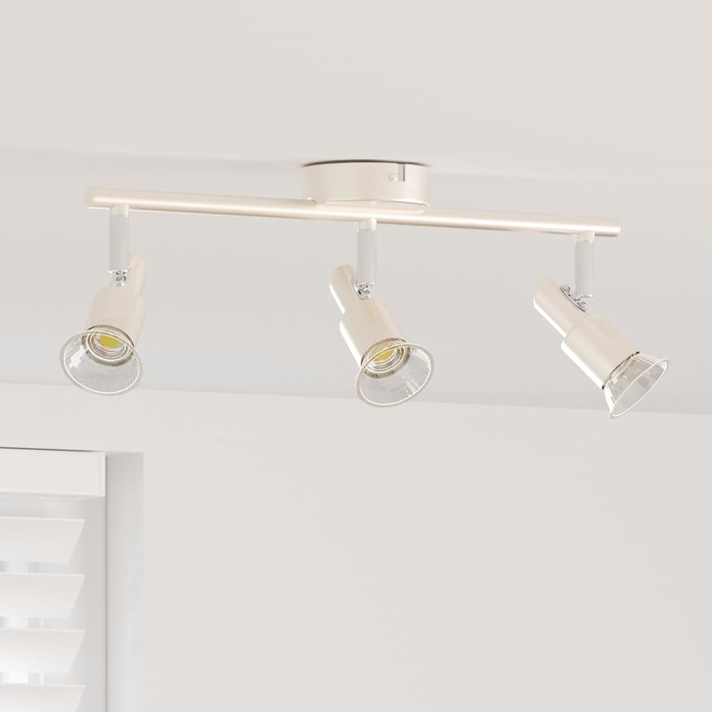 vidaXL Reflektor sufitowy Nikiel 39 x 10,5 x 10,5 cm Stal