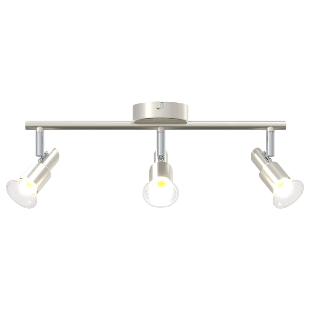 vidaXL Reflektor sufitowy Nikiel 39 x 10,5 x 10,5 cm Stal