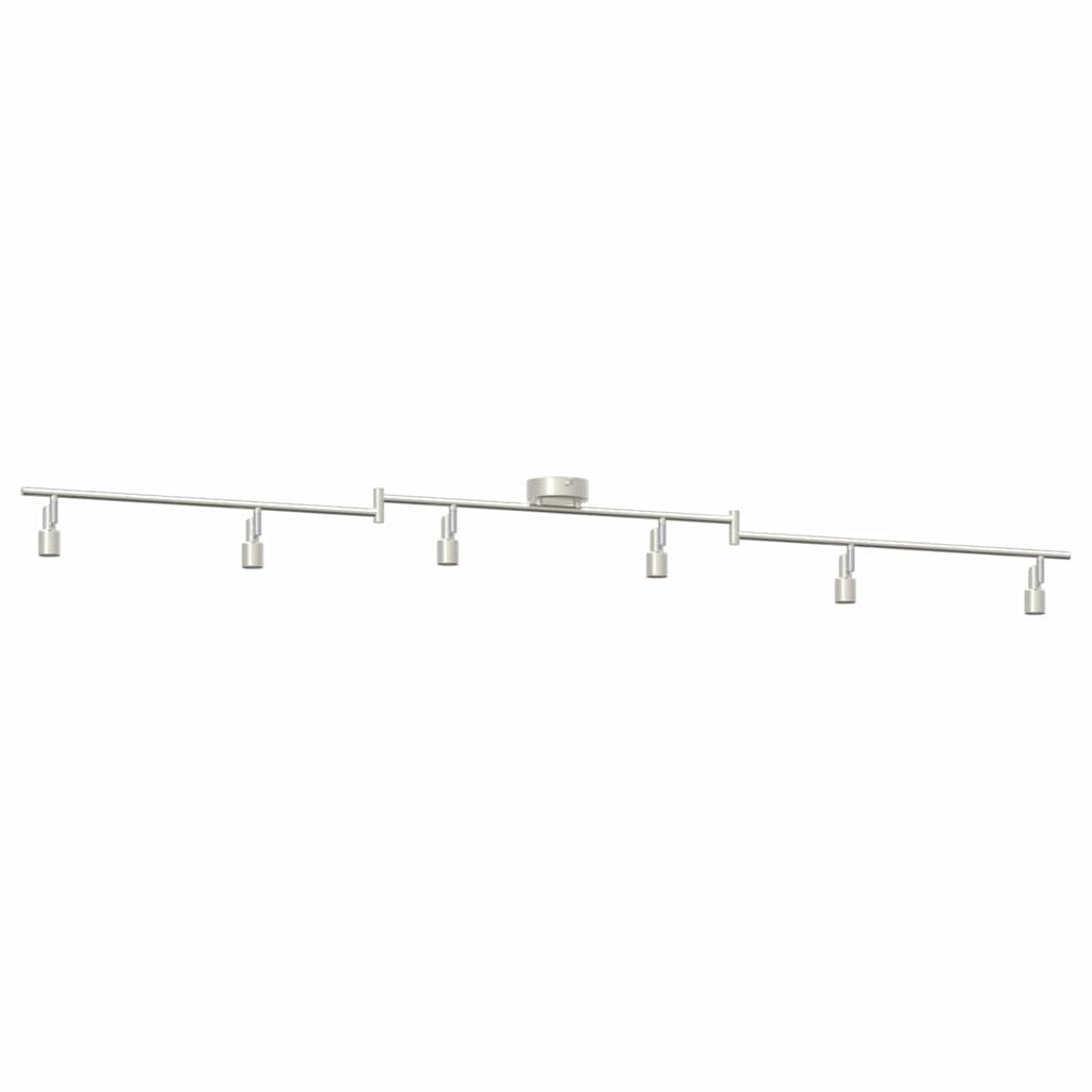 vidaXL Reflektor sufitowy Nikiel 176,5 x 9,5 x 14 cm Stal
