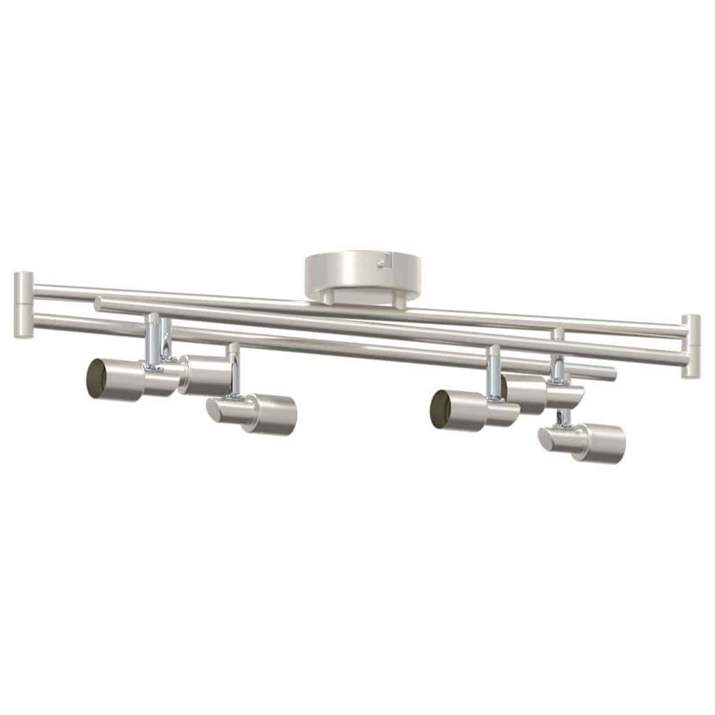 vidaXL Reflektor sufitowy Nikiel 176,5 x 9,5 x 14 cm Stal