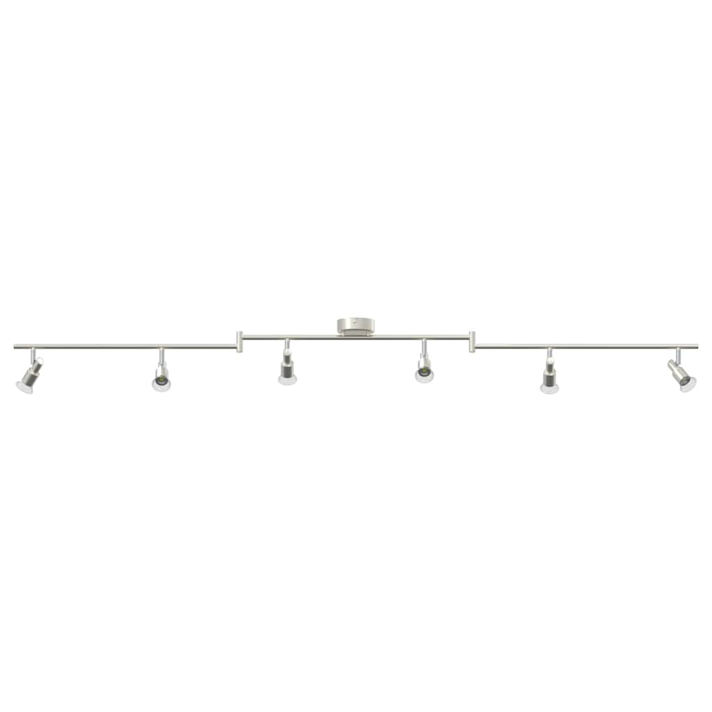 vidaXL Reflektor sufitowy Nikiel 176,5 x 9,5 x 14 cm Stal