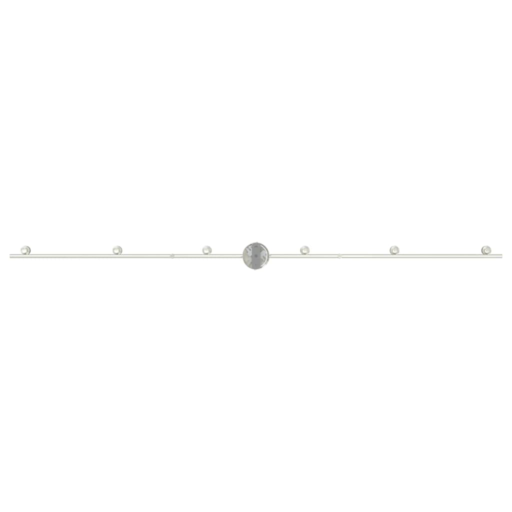 vidaXL Reflektor sufitowy Nikiel 176,5 x 9,5 x 14 cm Stal