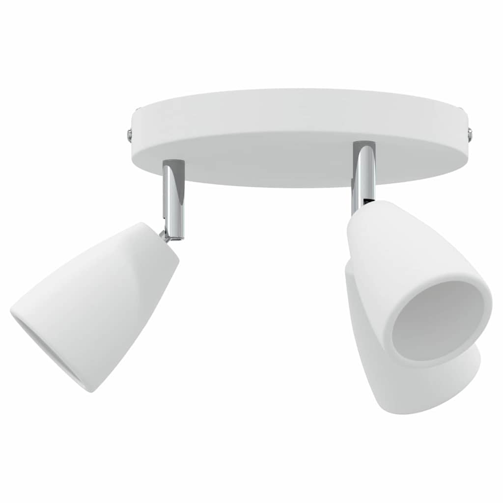 vidaXL Reflektor sufitowy Z reflektorami Biały 19 x 19 x 14,5 cm Metal