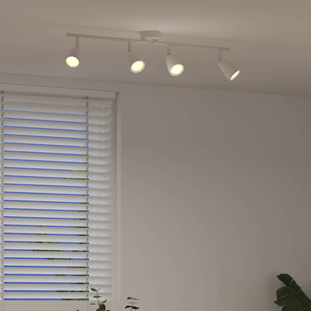 vidaXL Reflektor sufitowy Biały 70 x 12,5 x 10,5 cm Metal