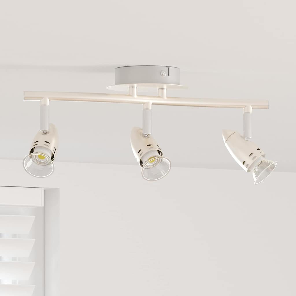 vidaXL Reflektor sufitowy Nikiel 36,5 x 10 x 12,5 cm Metal