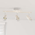 vidaXL Reflektor sufitowy Nikiel 36,5 x 10 x 12,5 cm Metal
