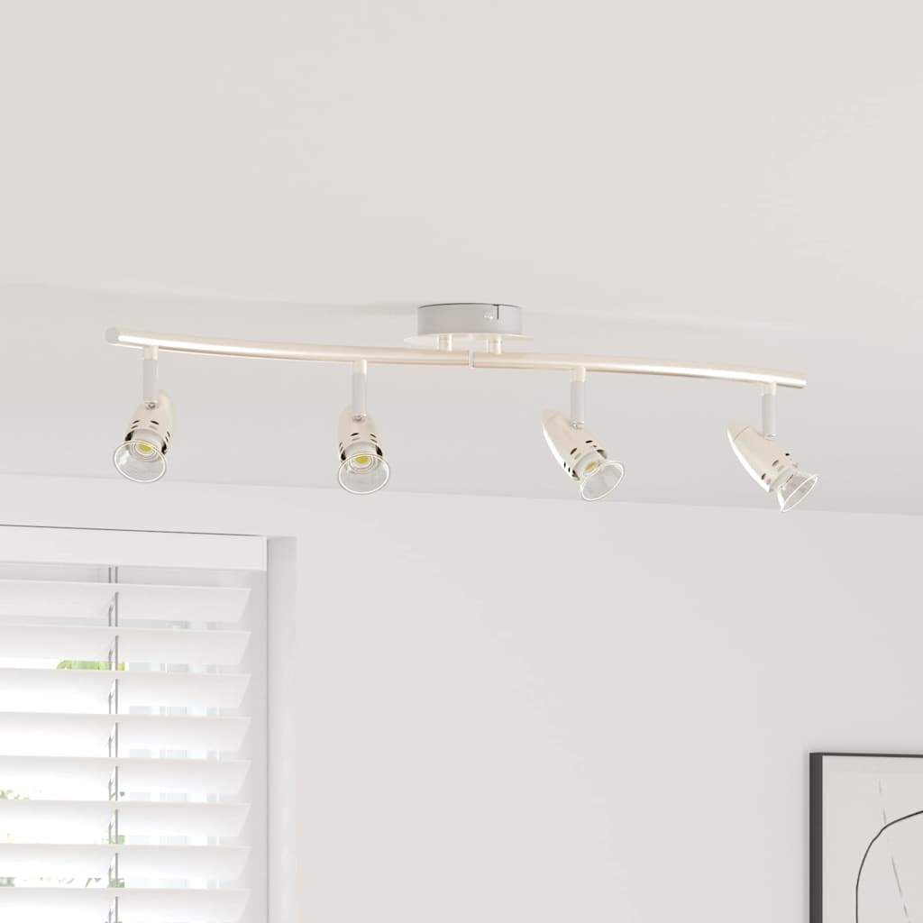 vidaXL Reflektor sufitowy Nikiel 61 x 10 x 12,5 cm Metal
