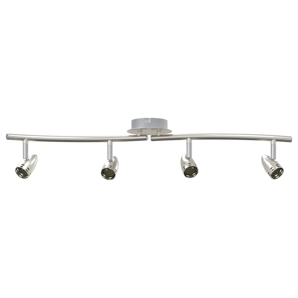 vidaXL Reflektor sufitowy Nikiel 61 x 10 x 12,5 cm Metal