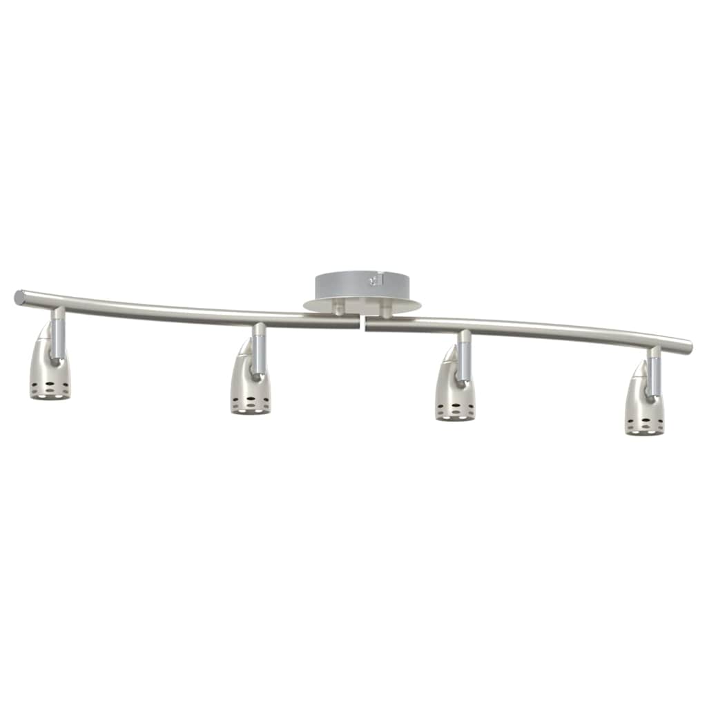 vidaXL Reflektor sufitowy Nikiel 61 x 10 x 12,5 cm Metal