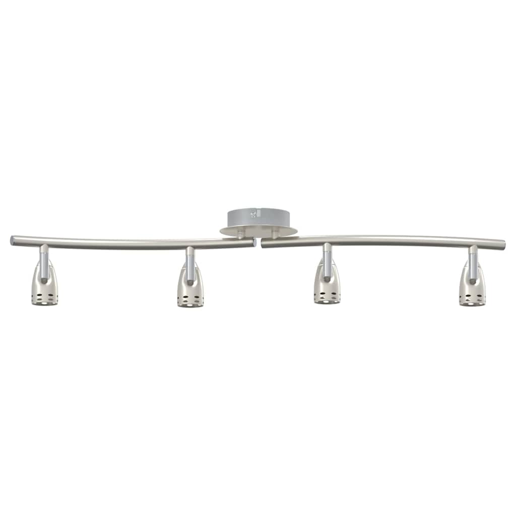 vidaXL Reflektor sufitowy Nikiel 61 x 10 x 12,5 cm Metal