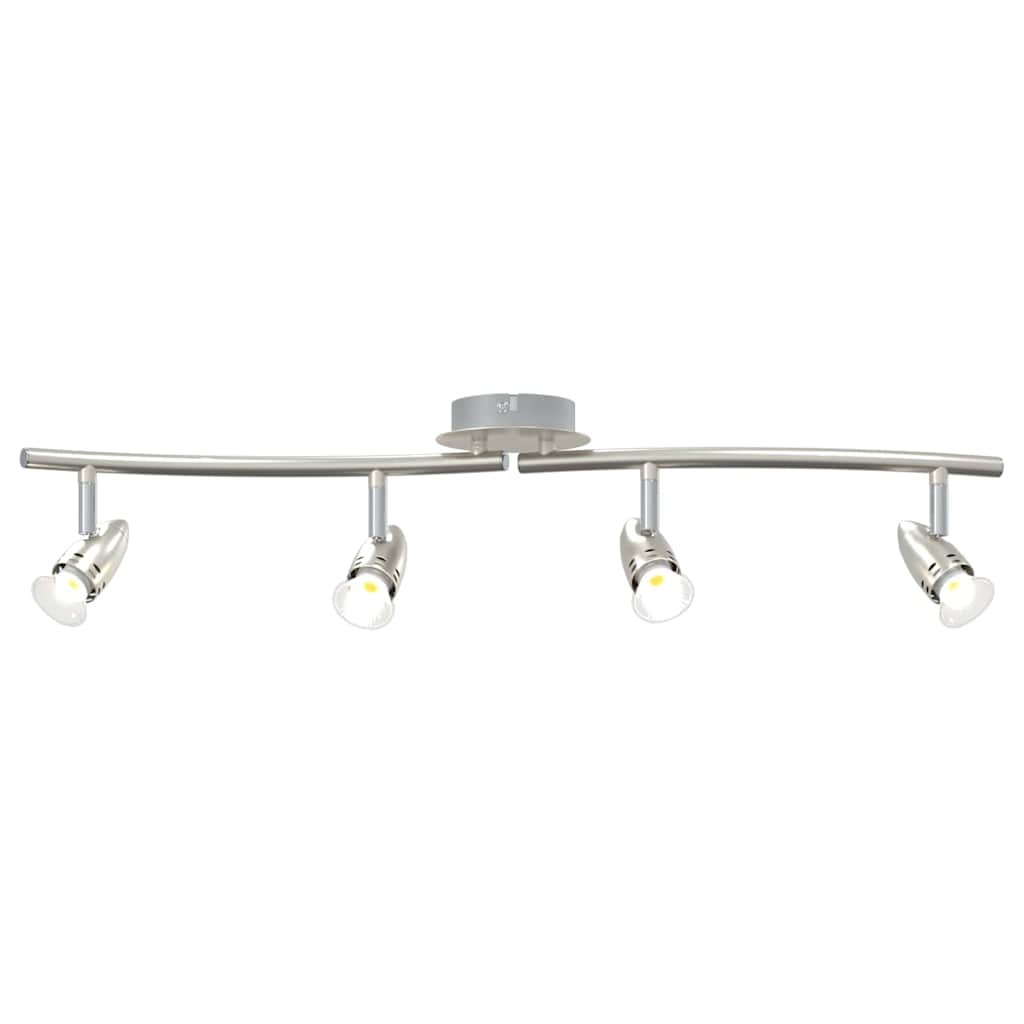 vidaXL Reflektor sufitowy Nikiel 61 x 10 x 12,5 cm Metal
