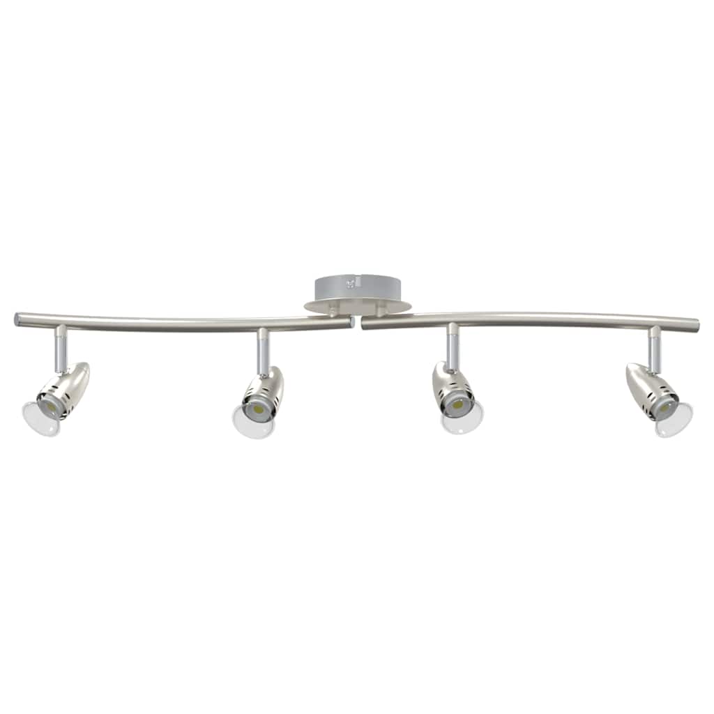 vidaXL Reflektor sufitowy Nikiel 61 x 10 x 12,5 cm Metal