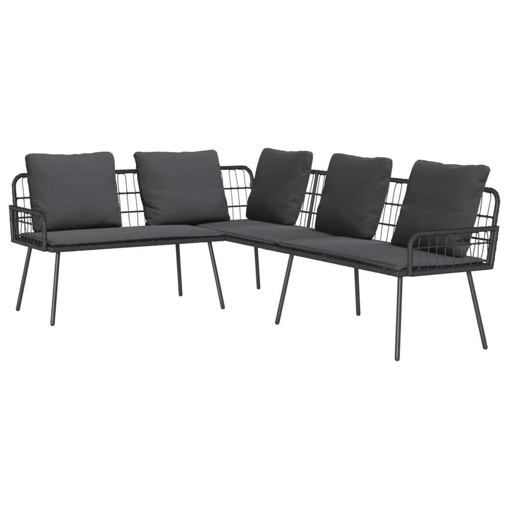vidaXL Sofa z poduszką Antracyt 173 x 231 x 90cm Stal
