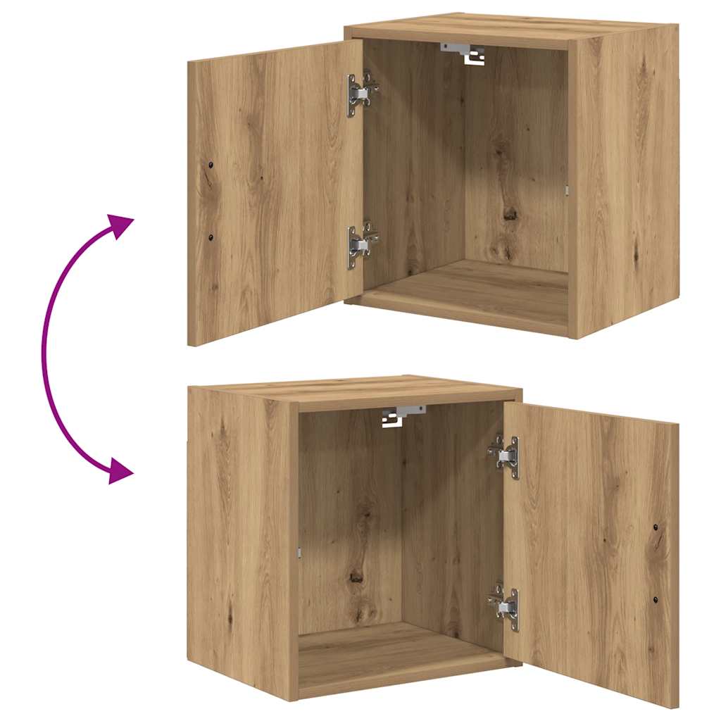 vidaXL Szafki garażowe 2 szt. Dąb rzemieślniczy Drewno klejone