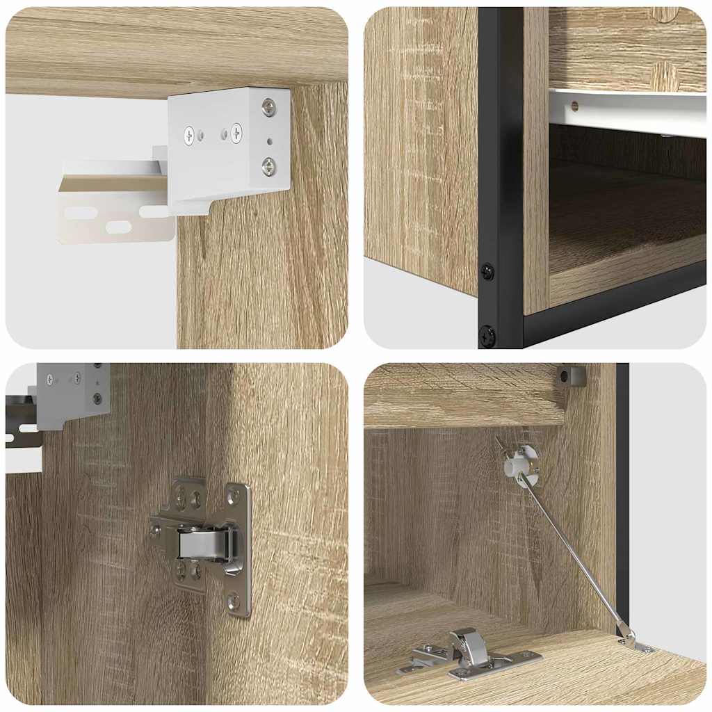 vidaXL Zestaw mebli łazienkowych 5 pcs Beżowy Materiał drewnopochodny
