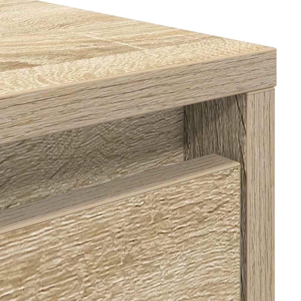vidaXL Stolik kawowy z szufladami Sonoma Oak 100x100x40 cm