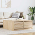 vidaXL Stolik kawowy z szufladami Sonoma Oak 100x100x40 cm