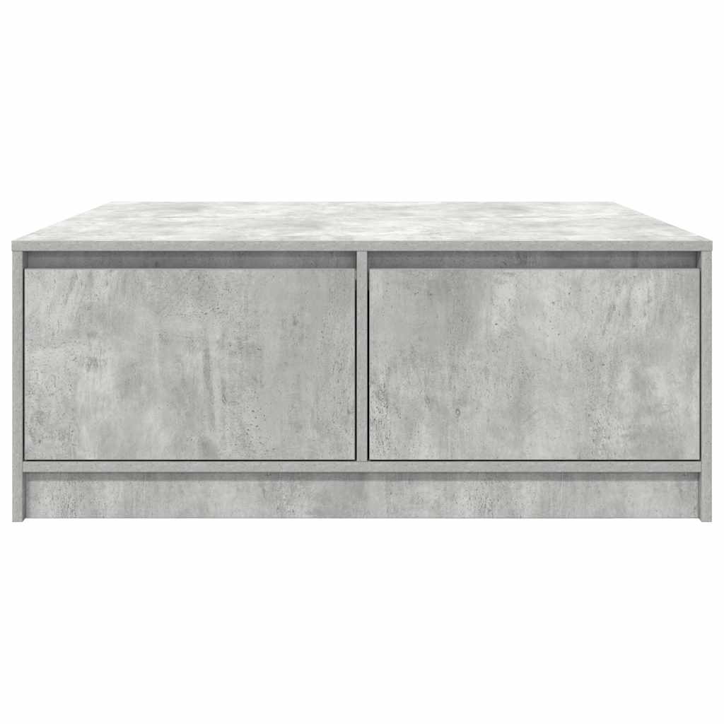 vidaXL Stolik kawowy z szufladami Betonowy szary 100x100x40 cm
