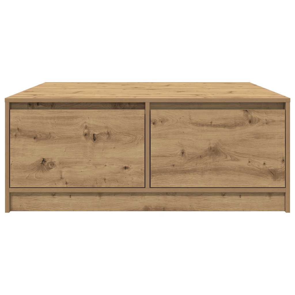 vidaXL Stolik kawowy z szufladami Artisan Oak 100x100x40 cm
