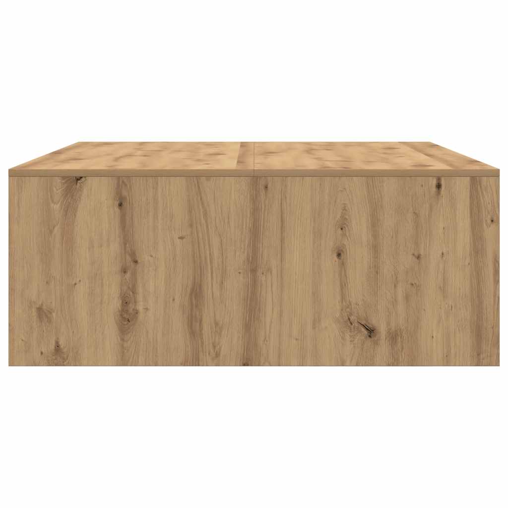 vidaXL Stolik kawowy z szufladami Artisan Oak 100x100x40 cm