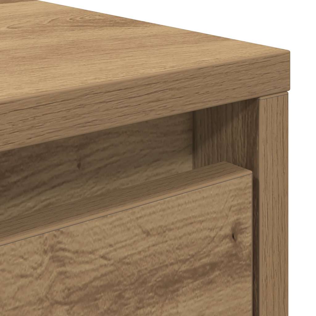 vidaXL Stolik kawowy z szufladami Artisan Oak 100x100x40 cm