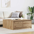 vidaXL Stolik kawowy z szufladami Artisan Oak 100x100x40 cm