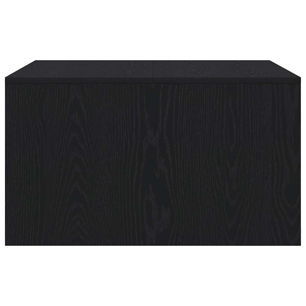 vidaXL Stolik kawowy z szufladami Czarny dąb 70,5x70x40 cm