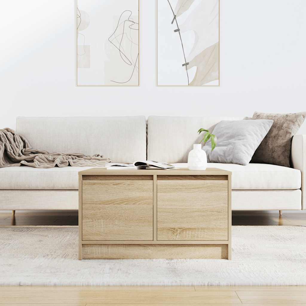 vidaXL Stolik kawowy z szufladami Sonoma Oak 70,5x70x40 cm