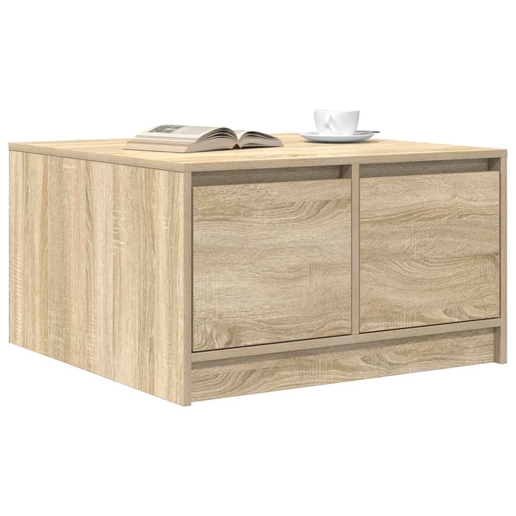vidaXL Stolik kawowy z szufladami Sonoma Oak 70,5x70x40 cm