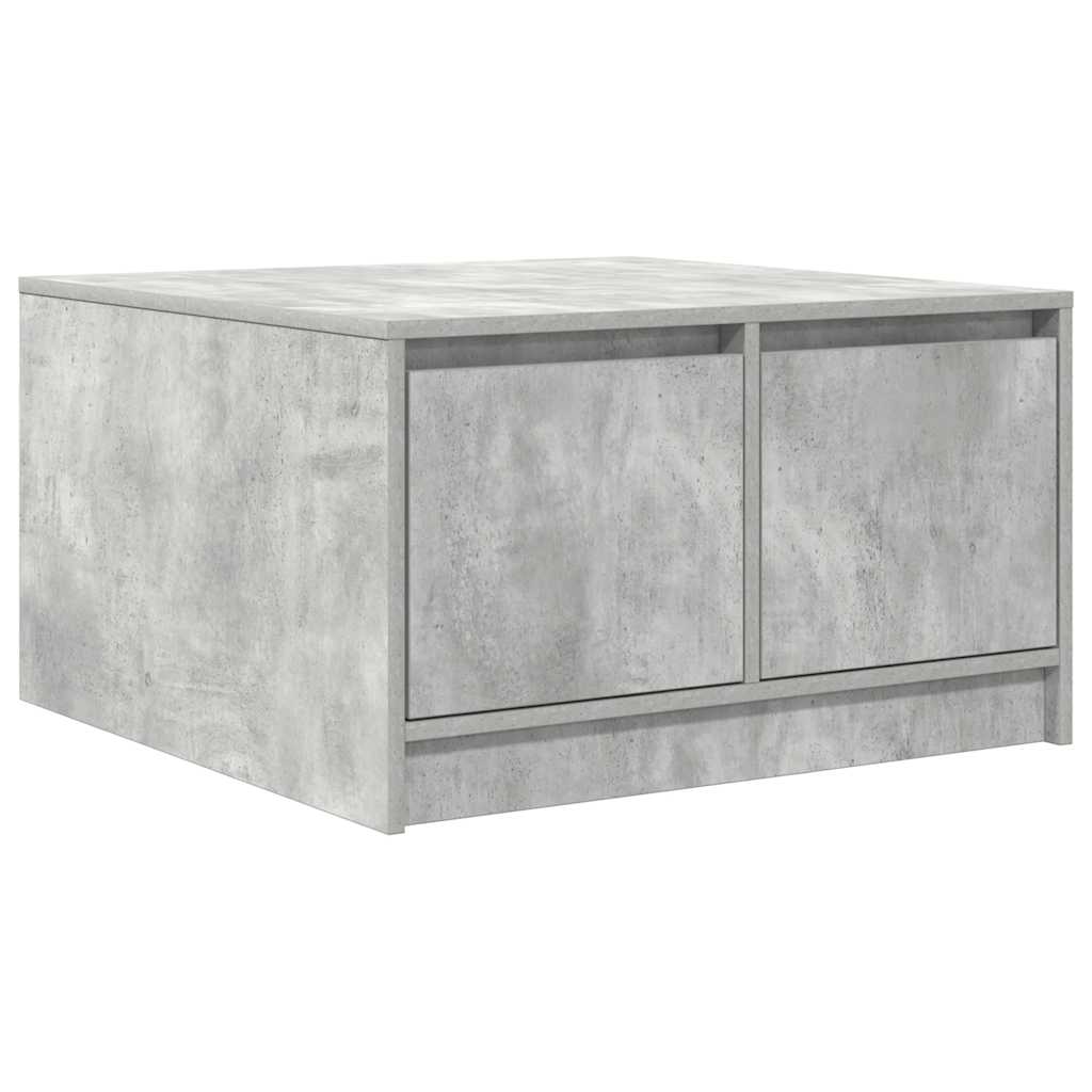 vidaXL Stolik kawowy z szufladami Betonowy Szary 70,5x70x40 cm