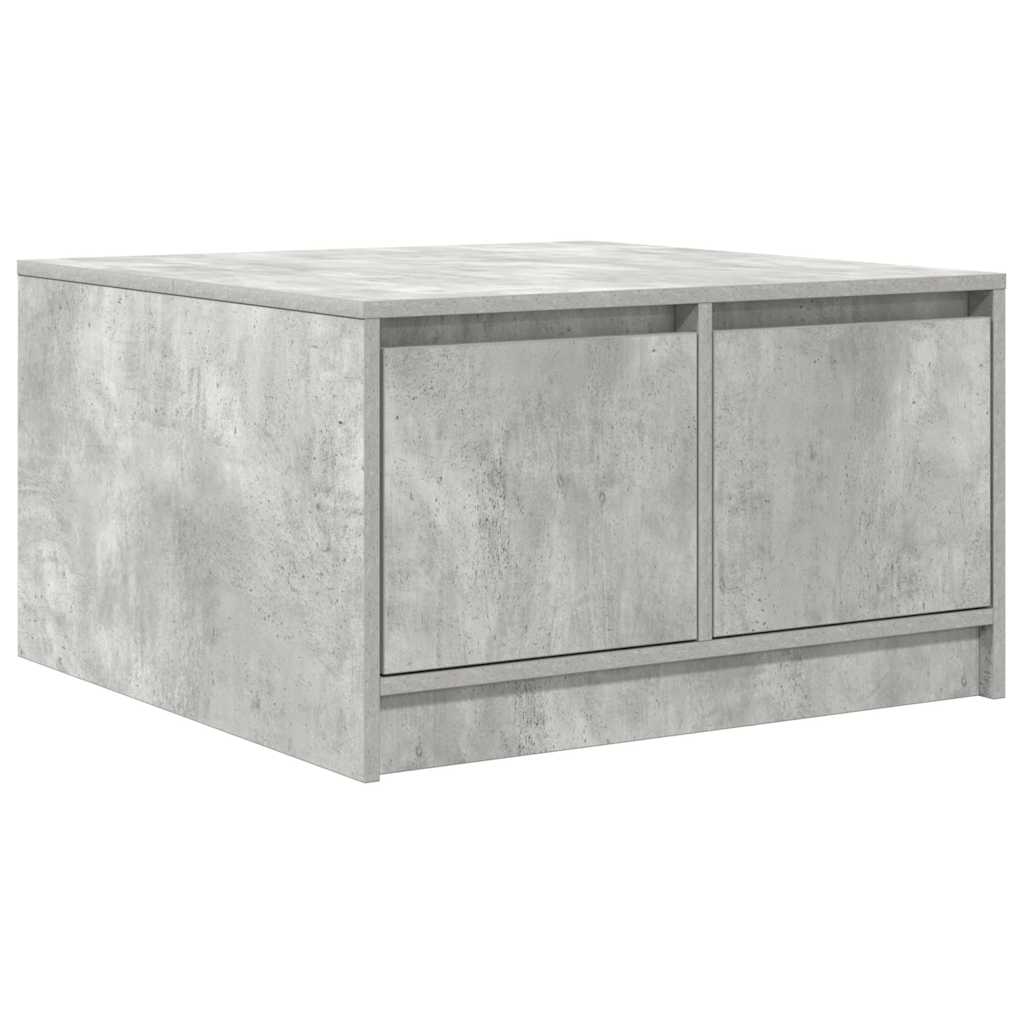 vidaXL Stolik kawowy z szufladami Betonowy Szary 70,5x70x40 cm