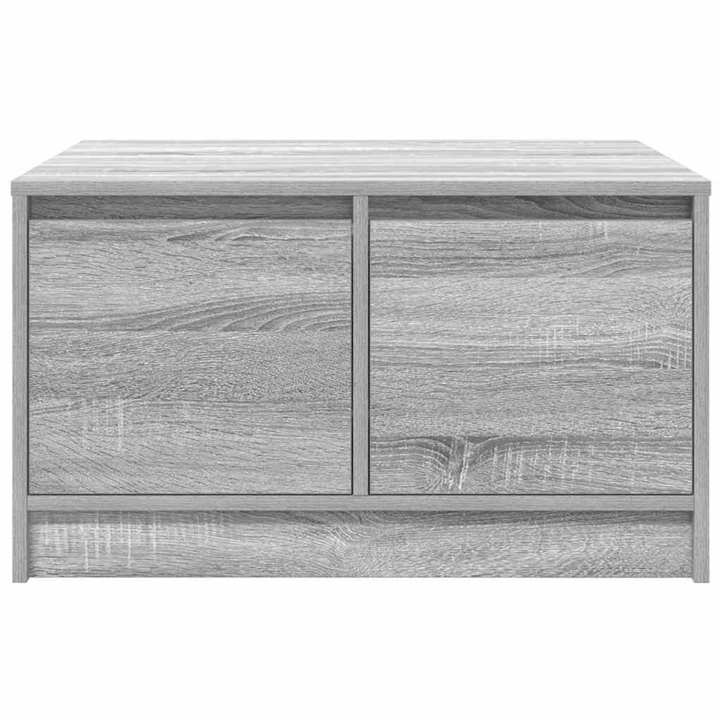 vidaXL Stolik kawowy z szufladami Szary Sonoma 70,5x70x40 cm