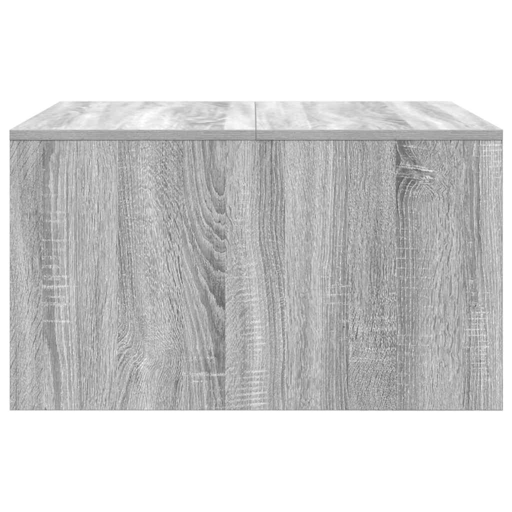 vidaXL Stolik kawowy z szufladami Szary Sonoma 70,5x70x40 cm