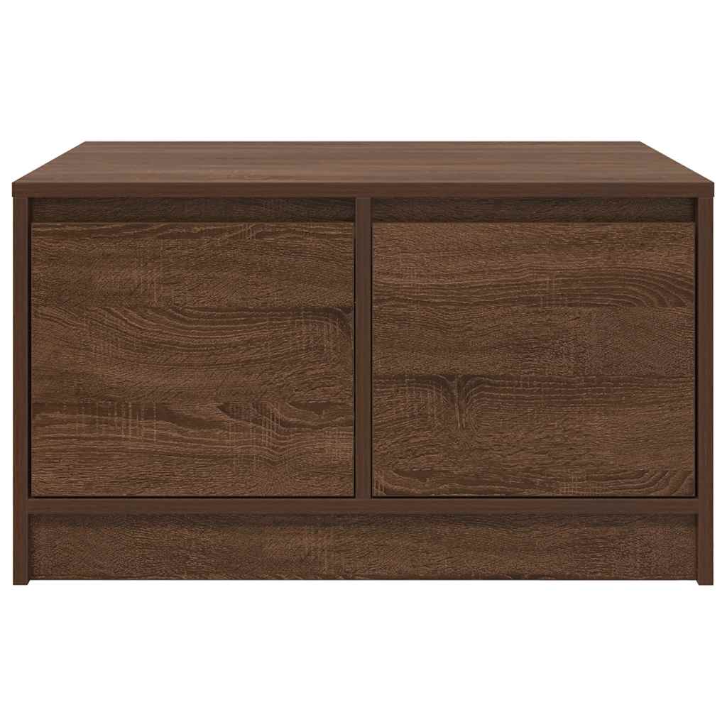 vidaXL Stolik kawowy z szufladami Brązowy Dąb 70,5x70x40 cm