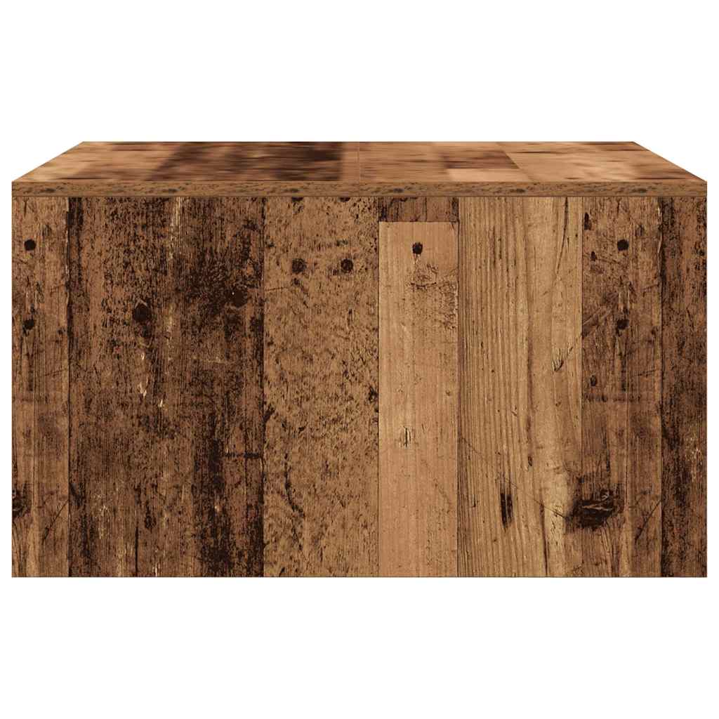 vidaXL Stolik kawowy z szufladami Stare drewno 70,5x70x40 cm