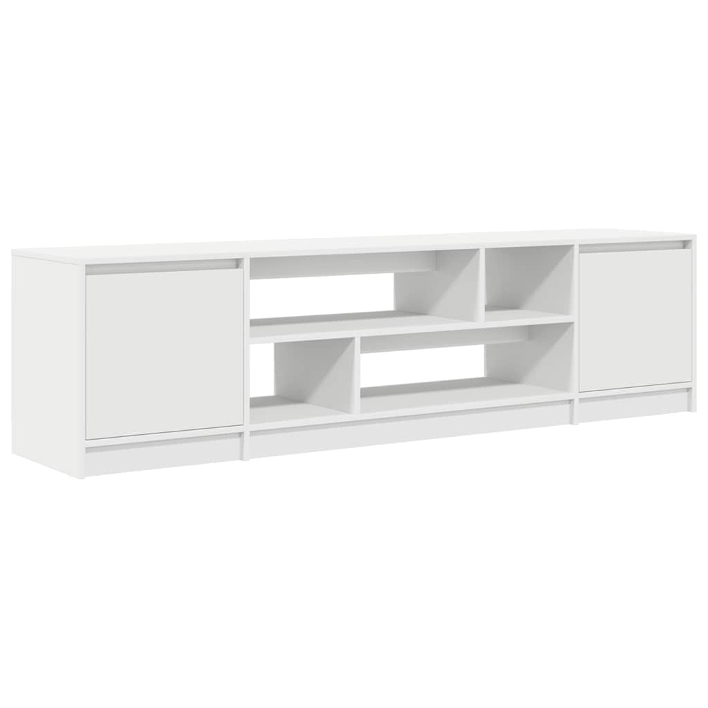 vidaXL Szafka RTV Biała 188,5x41x50 cm Drewno klejone