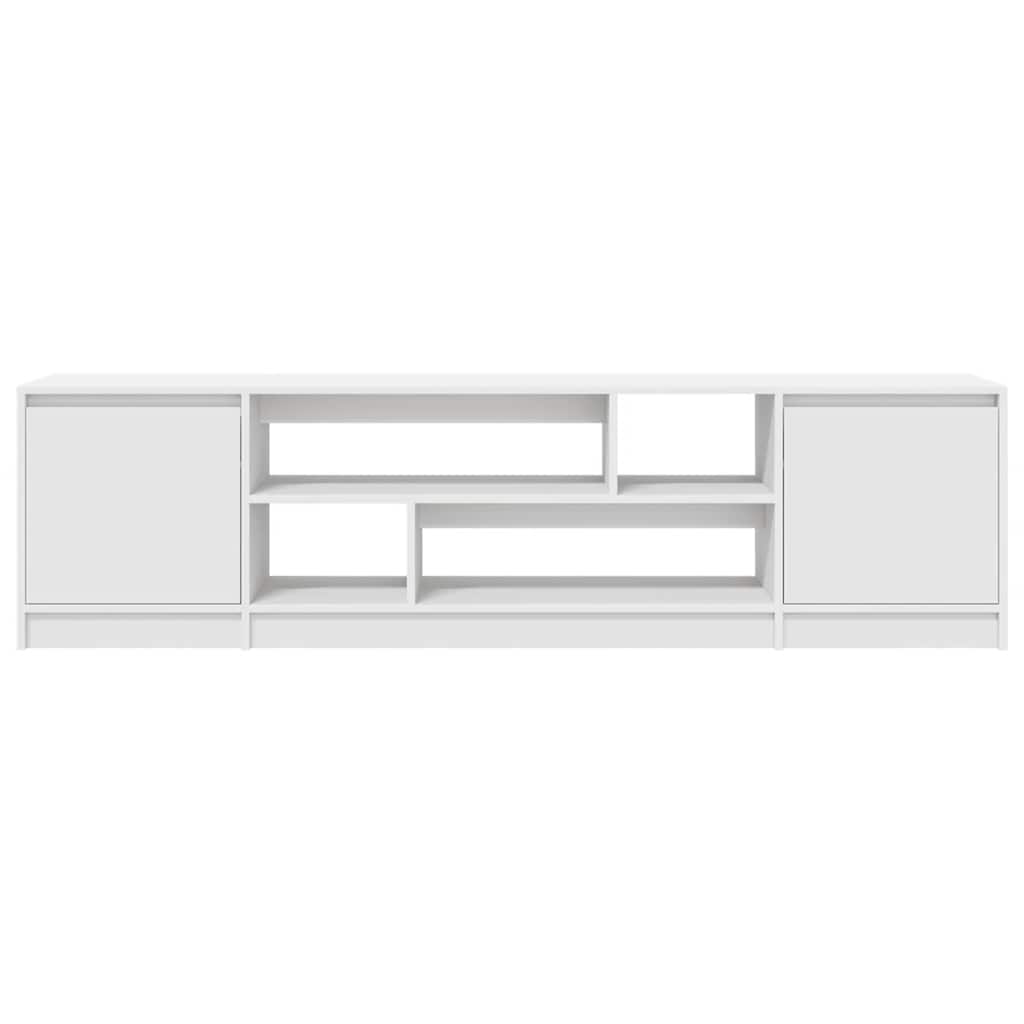 vidaXL Szafka RTV Biała 188,5x41x50 cm Drewno klejone