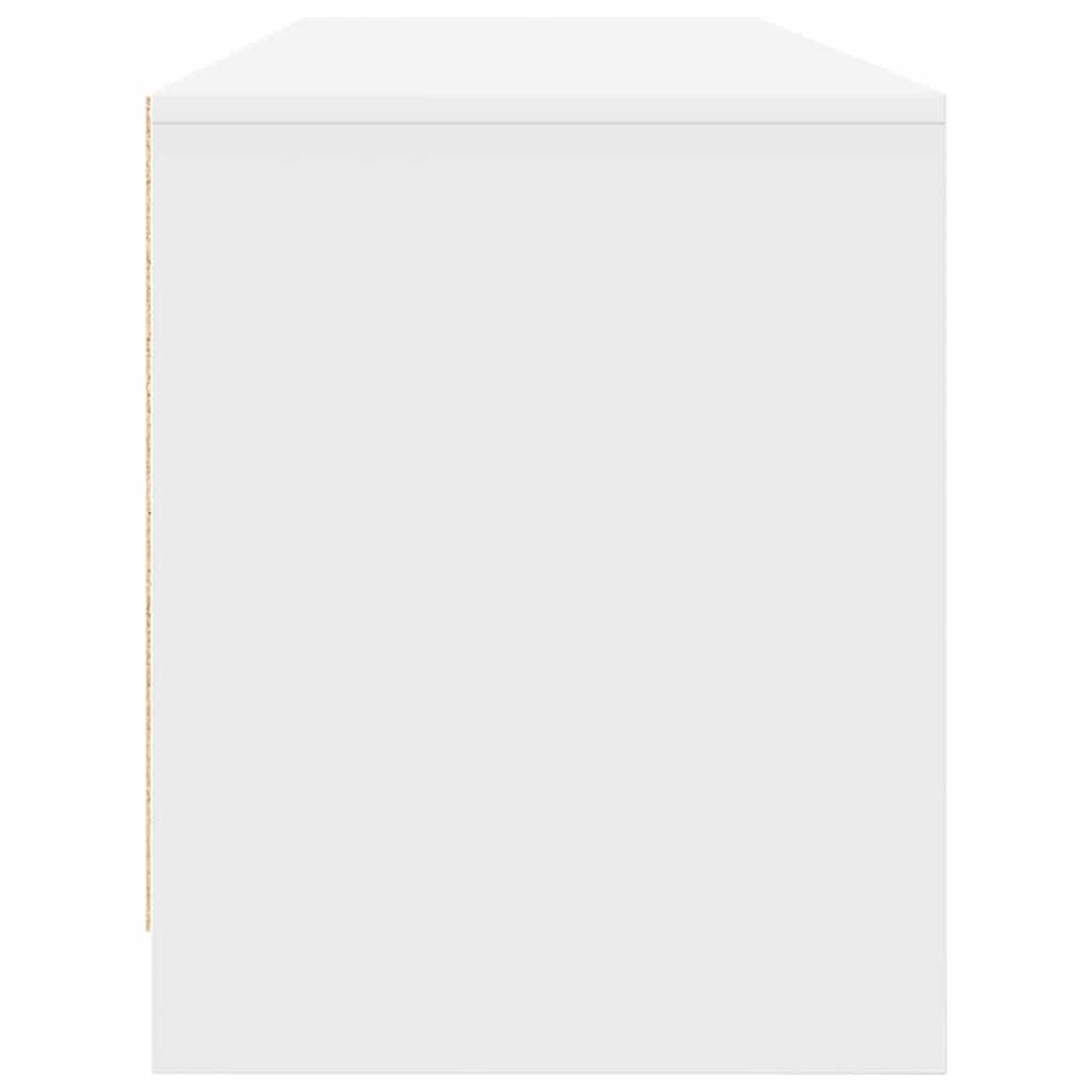 vidaXL Szafka RTV Biała 188,5x41x50 cm Drewno klejone