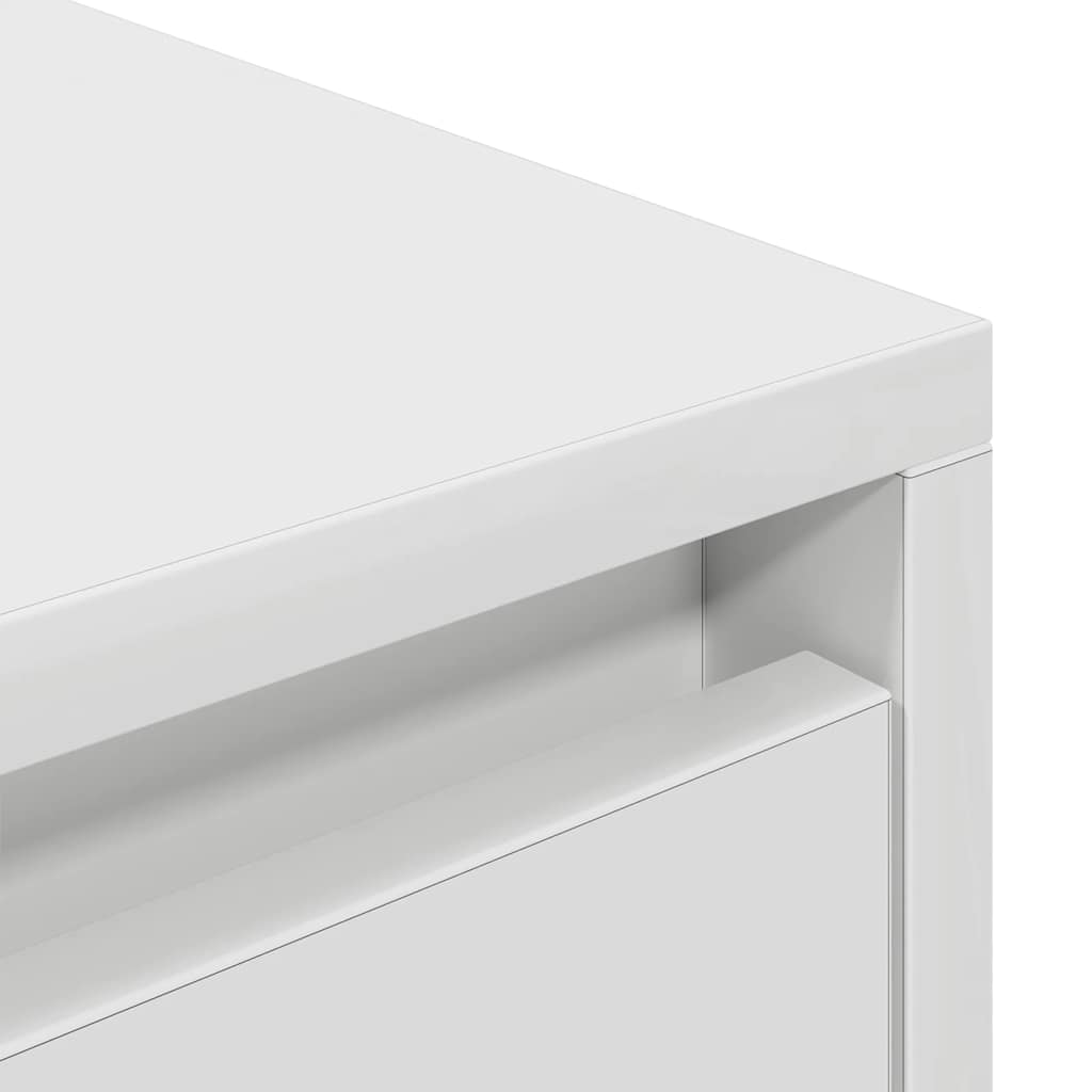 vidaXL Szafka RTV Biała 188,5x41x50 cm Drewno klejone
