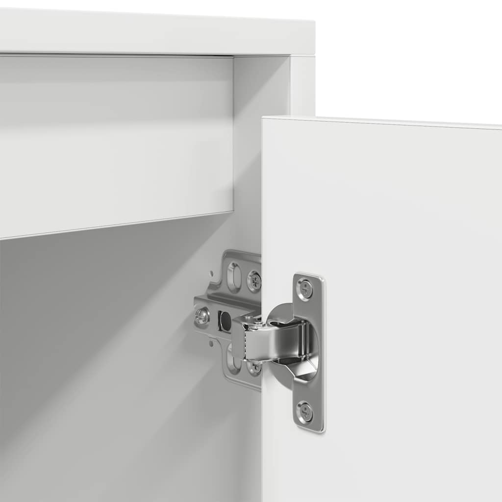 vidaXL Szafka RTV Biała 188,5x41x50 cm Drewno klejone